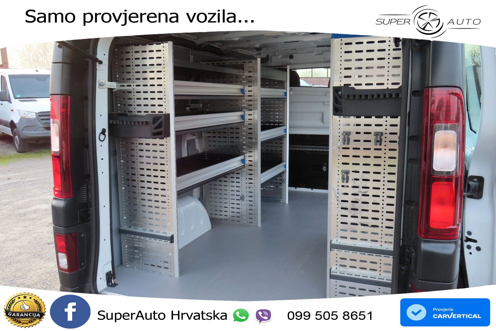 Renault Trafic L1 Navi Klima Kamera LED 2xSortimo-Regale 131 KS