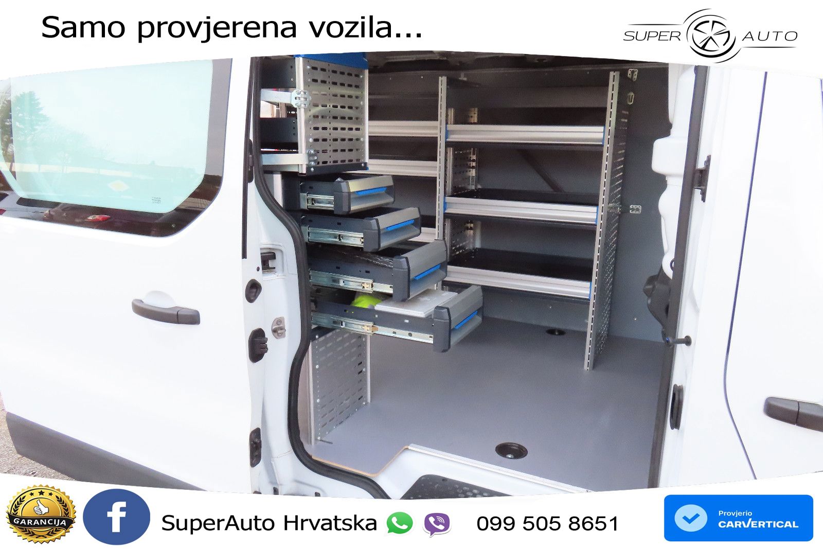 Renault Trafic L1 Navi Klima Kamera LED 2xSortimo-Regale 131 KS