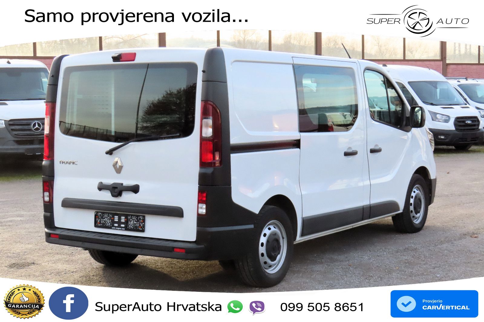 Renault Trafic L1 Navi Klima Kamera LED 2xSortimo-Regale 131 KS