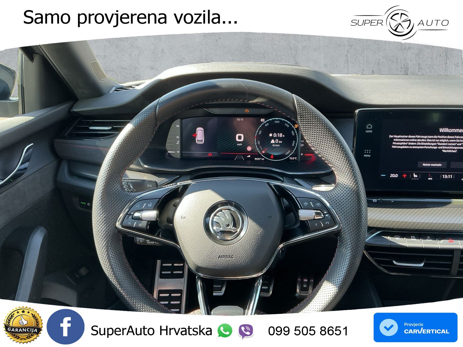 Škoda Octavia Combi RS 2.0 TSI (245 KS) LED+GR SJED+ACC