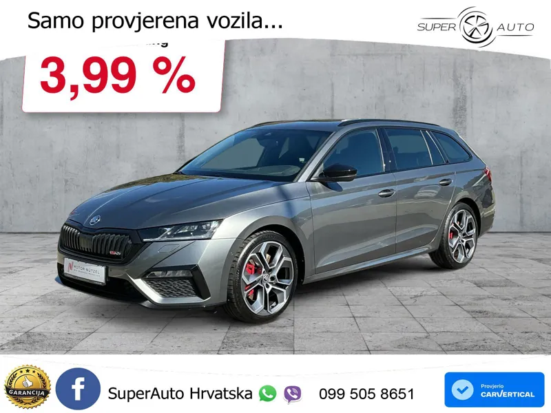 Škoda Octavia Combi RS 2.0 TSI (245 KS) LED+GR SJED+ACC
