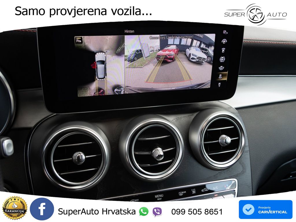 Mercedes AMG GLC 43 V6 (390 KS) 4MATIC TCT ZRAČNI+ACC+GR SJED+360