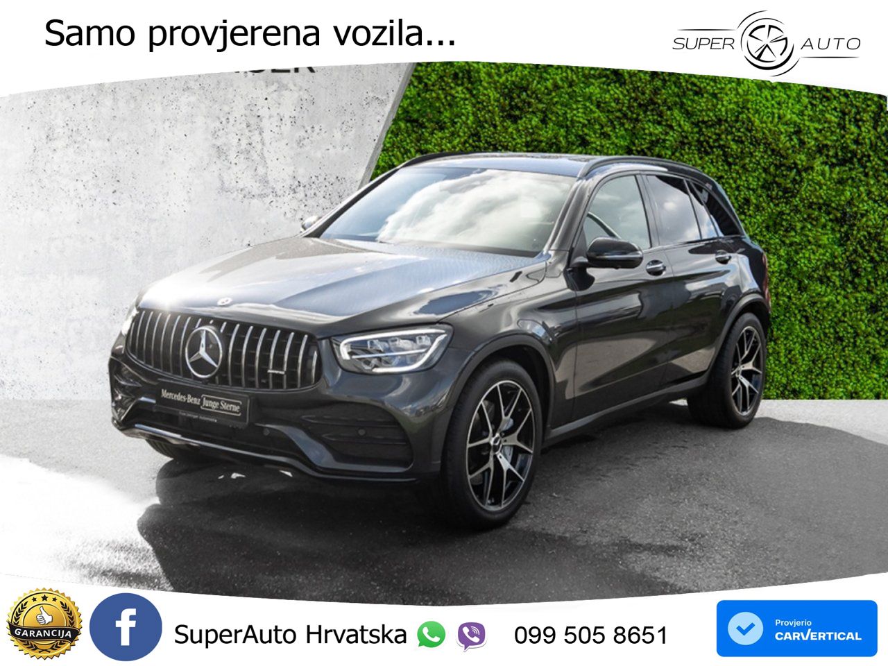 Mercedes AMG GLC 43 V6 (390 KS) 4MATIC TCT ZRAČNI+ACC+GR SJED+360