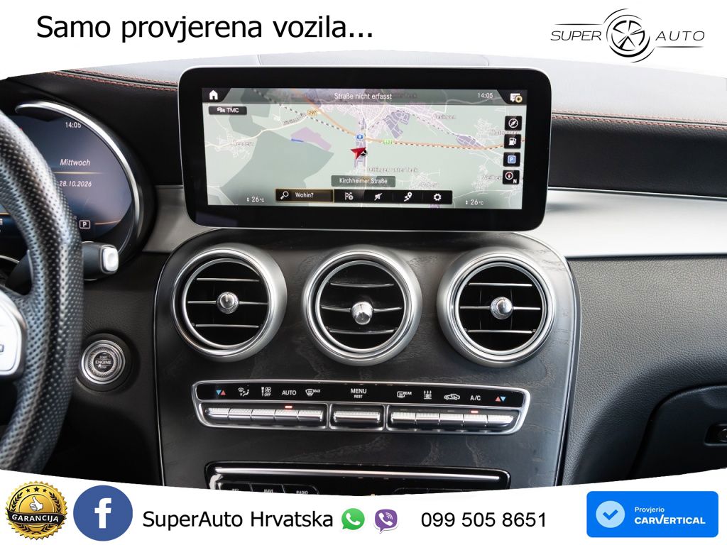 Mercedes AMG GLC 43 V6 (390 KS) 4MATIC TCT ZRAČNI+ACC+GR SJED+360