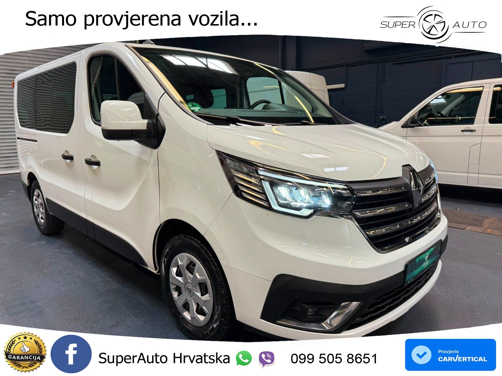 Renault Trafic Kombi L1H1 Life Style 8 Sitze AC LED PDC 110 KS