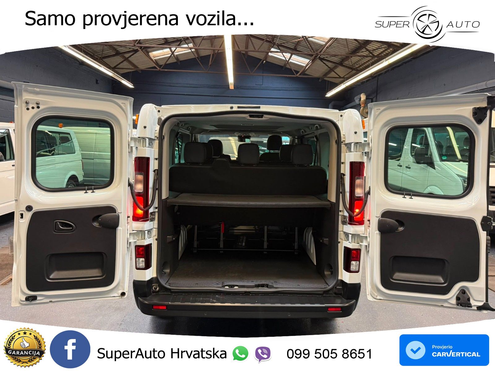 Renault Trafic Kombi L1H1 Life Style 8 Sitze AC LED PDC 110 KS