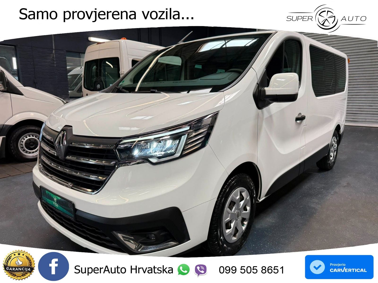 Renault Trafic Kombi L1H1 Life Style 8 Sitze AC LED PDC 110 KS