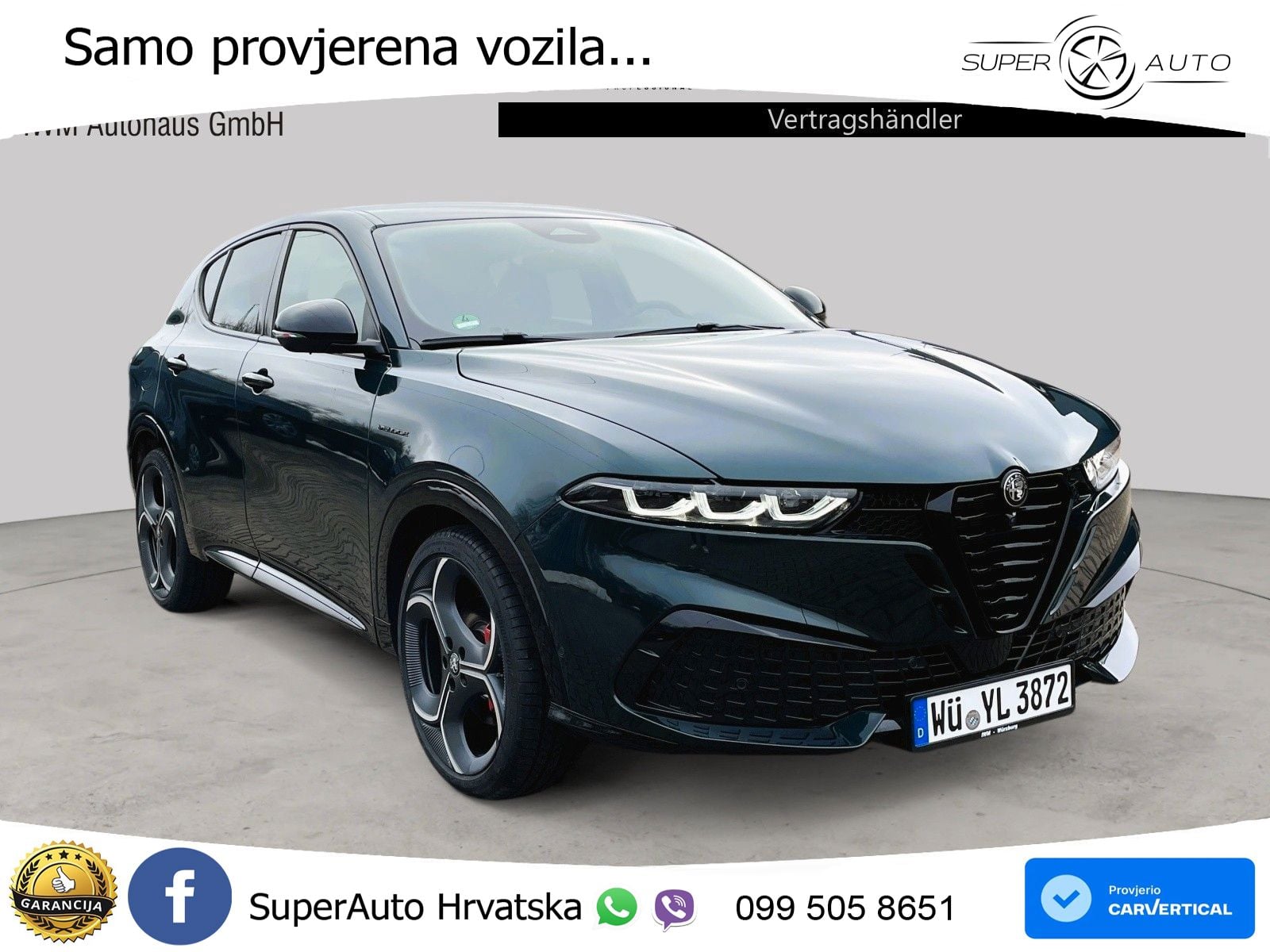 Alfa Romeo Tonale 1.5 VGT (160 KS) 48V-Hybrid TCT LED+GR SJED+ACC