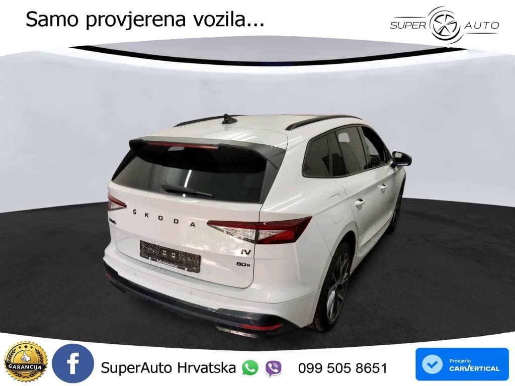Škoda Enyaq iV 80x 82 kWh (265 KS) AWD SportLine LED+GR SJED+ACC