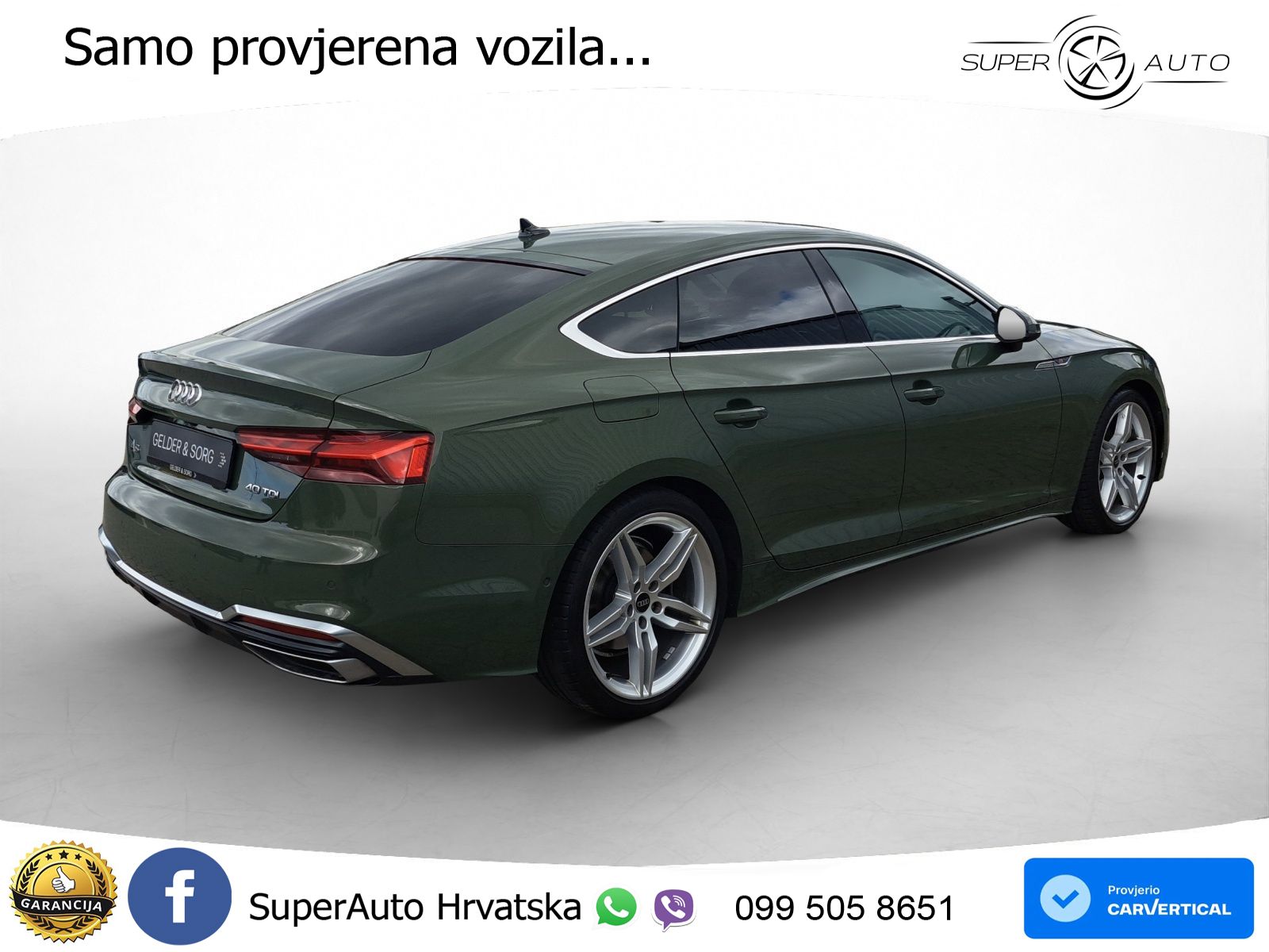 Audi A5 Sportback 40 TDI (204 KS) S tronic S line LED+GR SJED+ACC