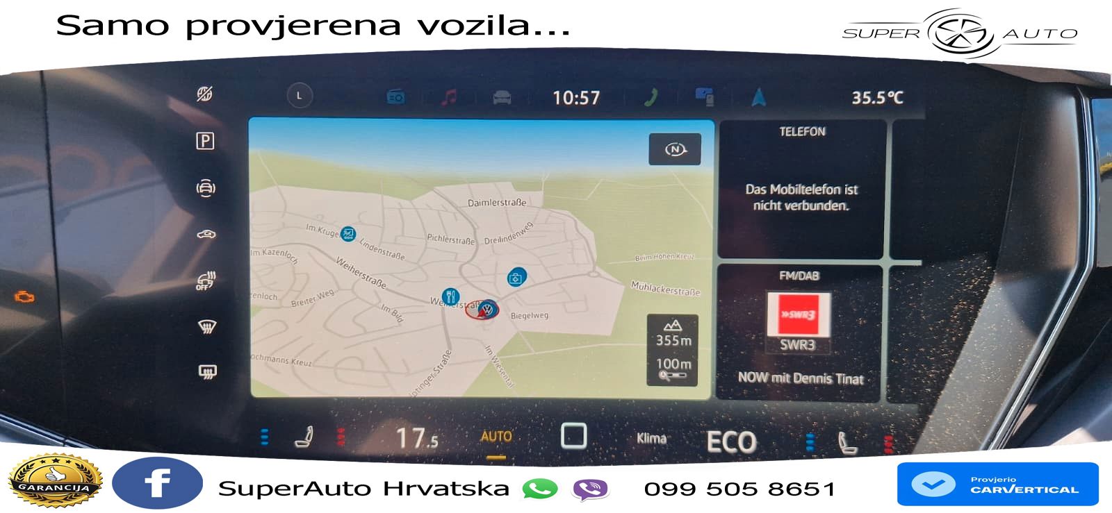 Volkswagen Touareg 3.0 V6 TDI (286 KS) 4MOTION Tiptronic ZRAČNI+ACC+GR SJED+KAM+PANO