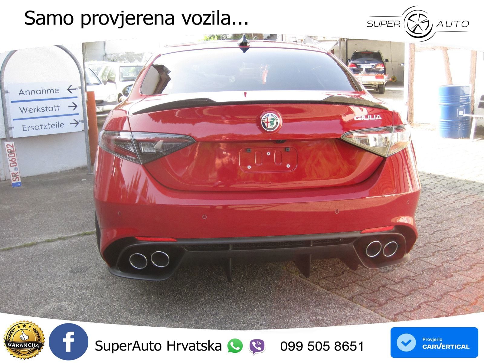 Alfa Romeo Giulia Quadrifoglio 2.9 V6 Bi-Turbo (520 KS) Automatic