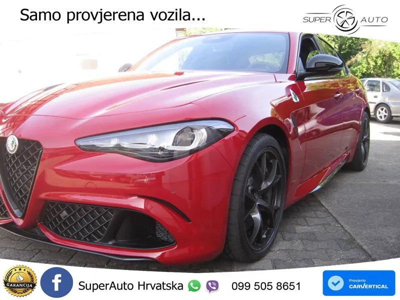 Alfa Romeo Giulia Quadrifoglio 2.9 V6 Bi-Turbo (520 KS) Automatic