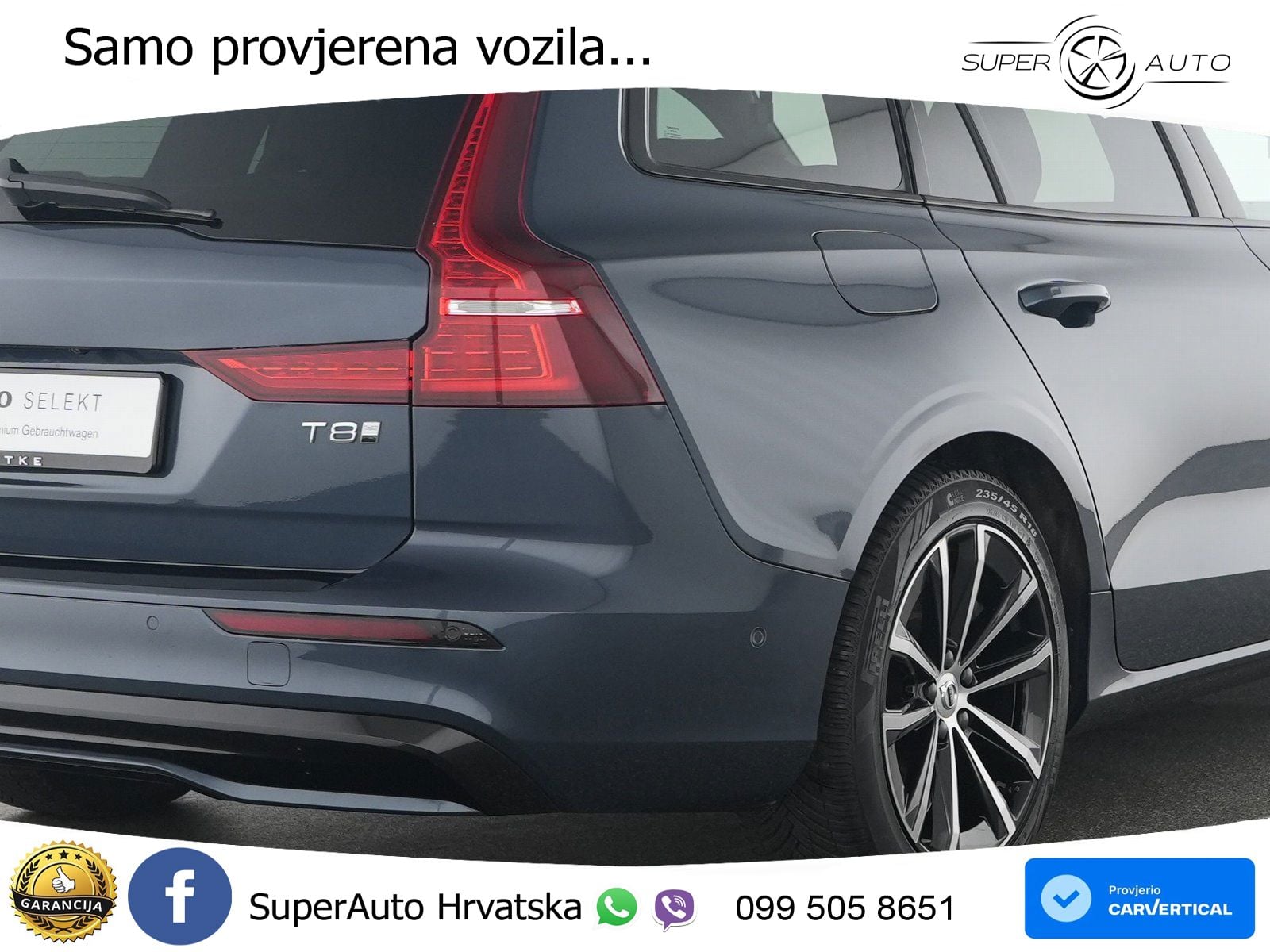 Volvo V60 2.0 T8 AWD Geartronic LED+GR SJED+ACC