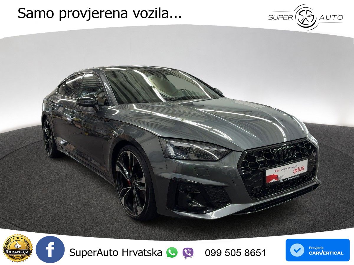 Audi A5 Sportback 40 TDI (204 KS) quattro S tronic S line MATRIX+GR SJED+KAM