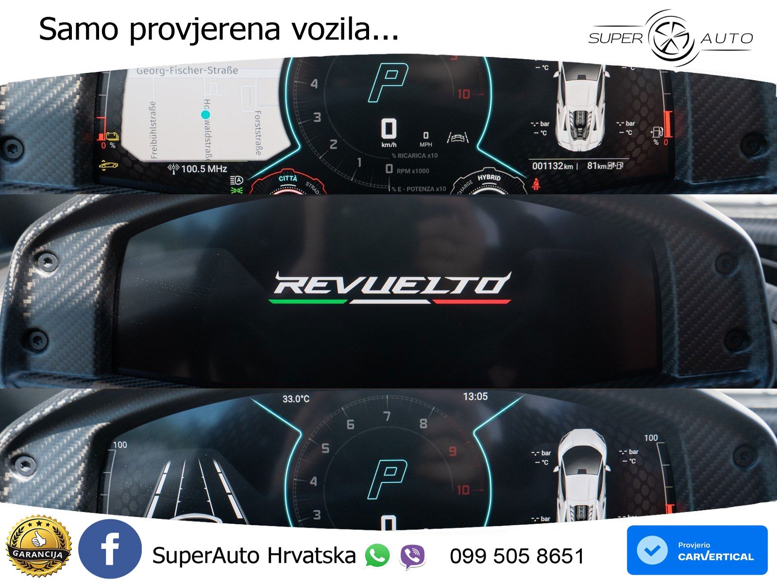 Lamborghini Revuelto 6.5 V12 (1015 KS) 4WD DCT LED+GR SJED+ACC