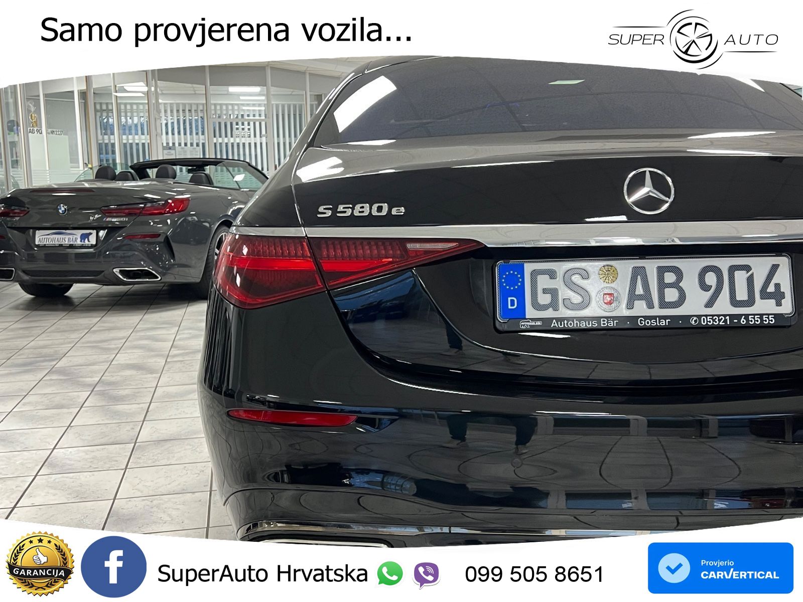 Mercedes S 580e (510 KS) 4MATIC 9G-TRONIC ACC+HEAD+4xGR SJED+360+PANO