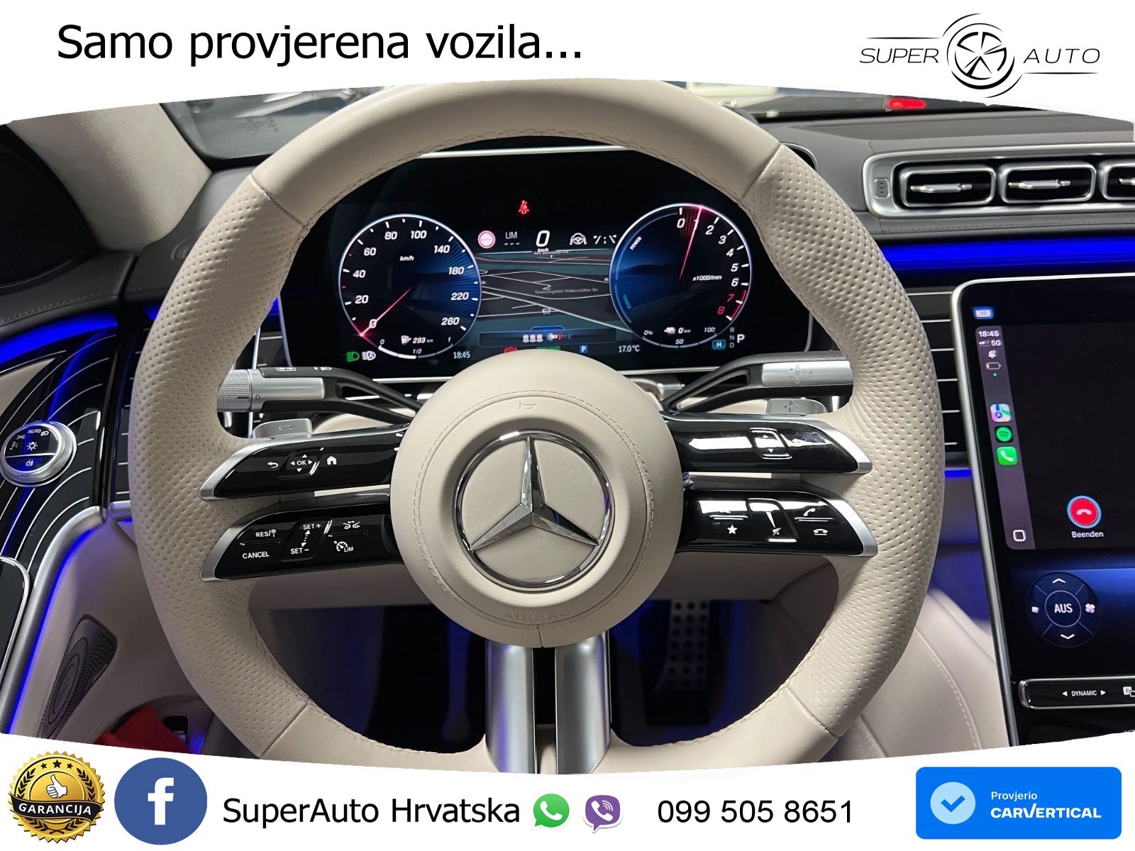 Mercedes S 580e (510 KS) 4MATIC 9G-TRONIC ACC+HEAD+4xGR SJED+360+PANO