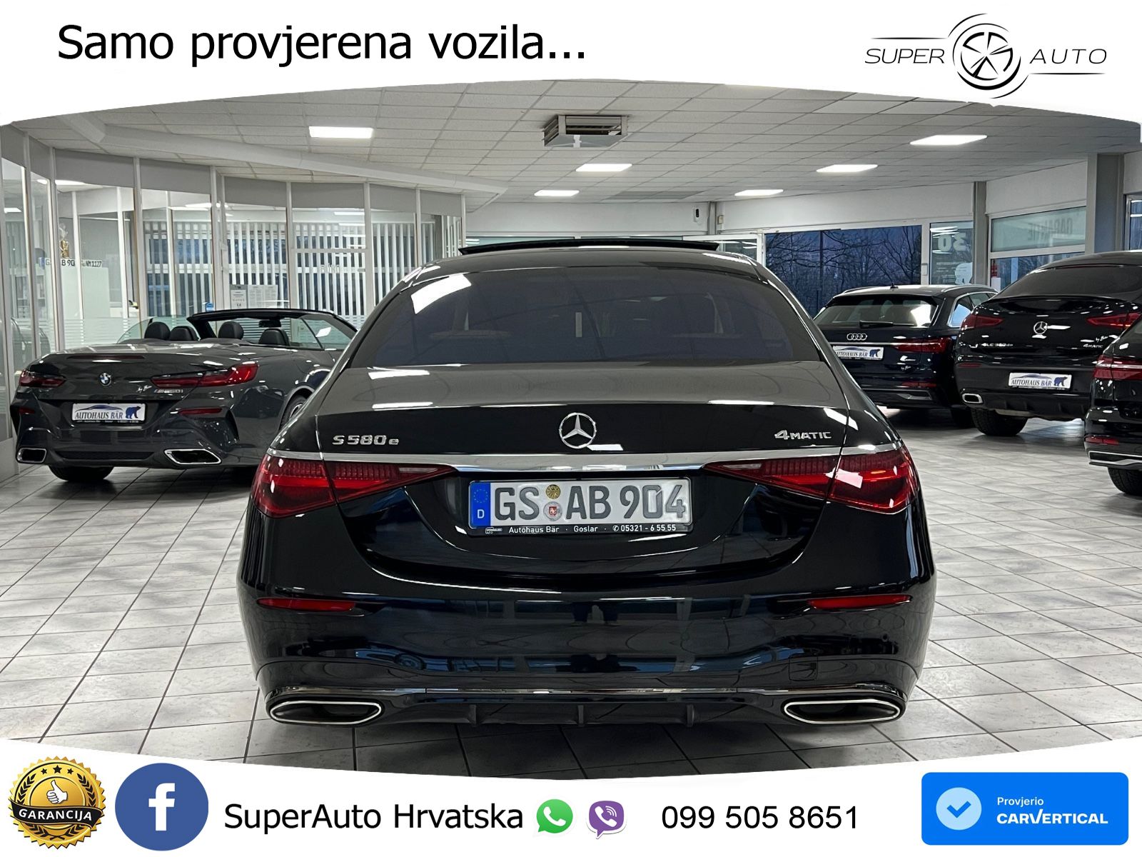 Mercedes S 580e (510 KS) 4MATIC 9G-TRONIC ACC+HEAD+4xGR SJED+360+PANO