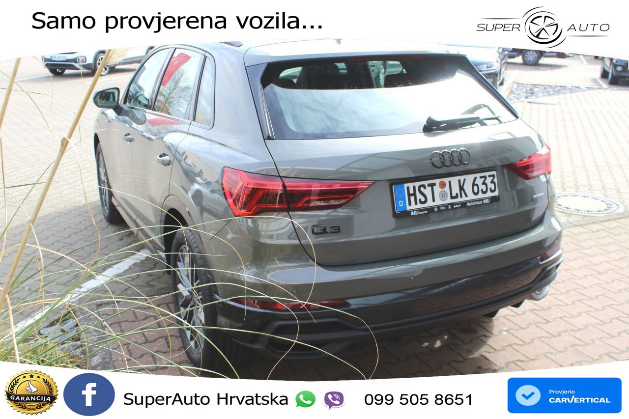 Audi Q3 40 TFSI (190 KS) quattro S tronic S line LED+GR SJED+ACC