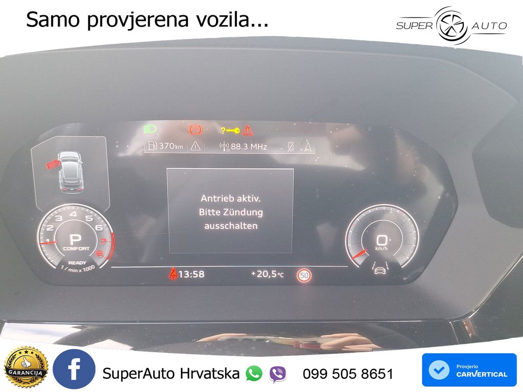 Audi A3 Sportback 30 TFSI (116 KS) Mild Hybrid S tronic LED+GR SJED+ACC