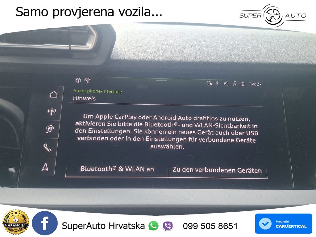 Audi A3 Sportback 30 TFSI (116 KS) Mild Hybrid S tronic LED+GR SJED+ACC