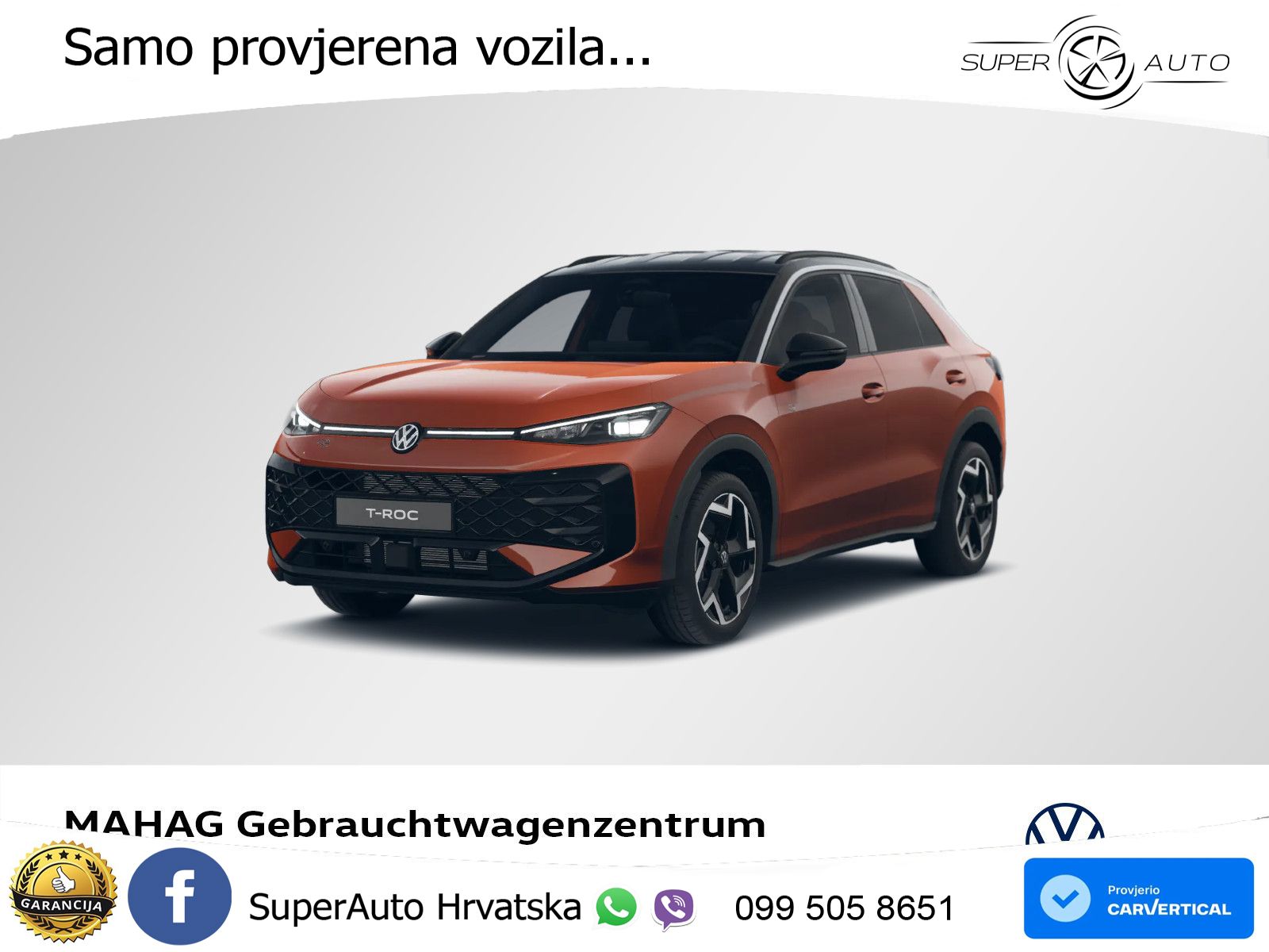 Volkswagen T-Roc 1.5 eTSI (150 KS)  DSG R-Line LED+GR SJED+ACC
