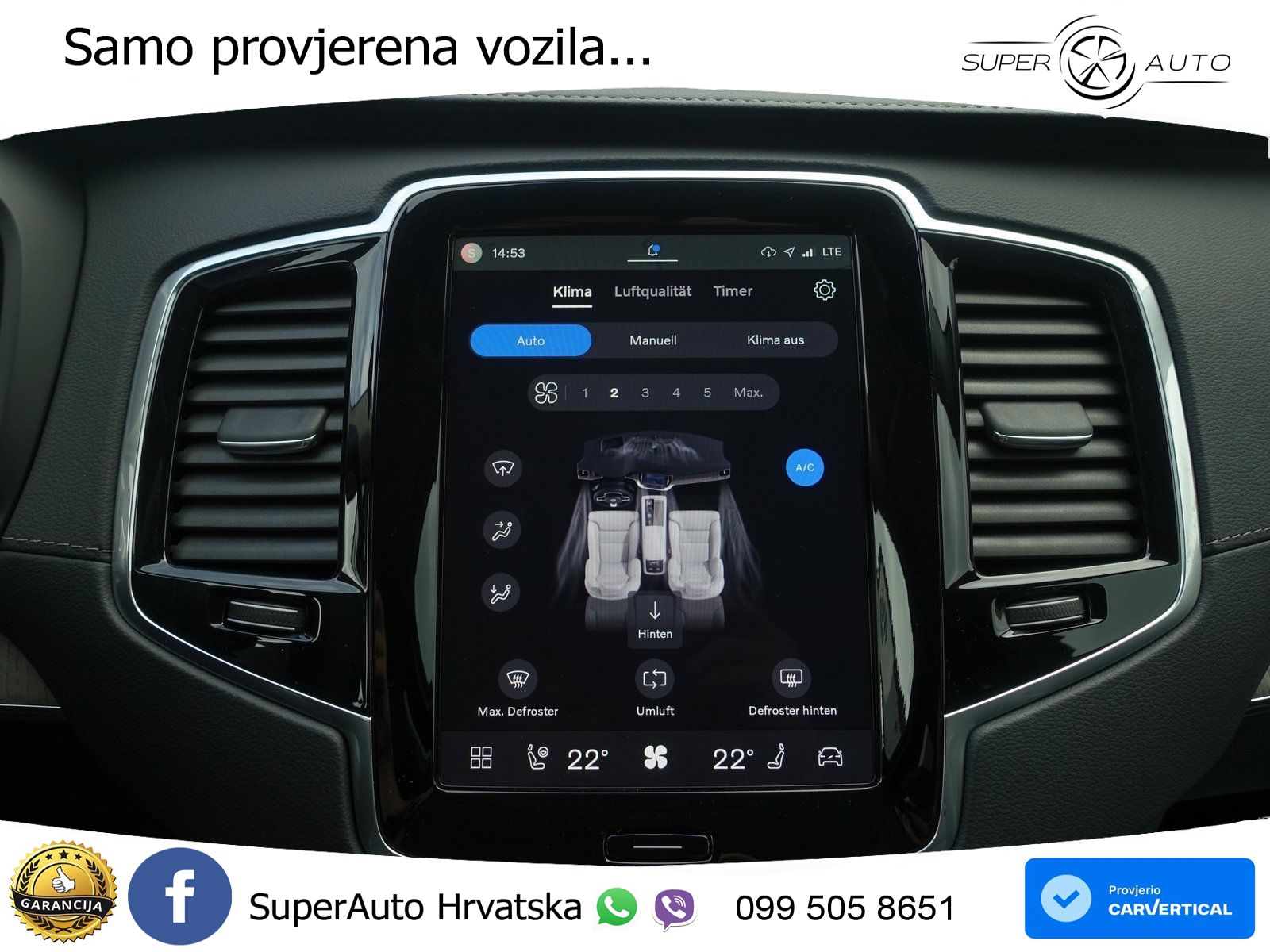 Volvo XC90 2.0 T8 AWD Automatic ZRAČNI+ACC+4xGR SJED+360