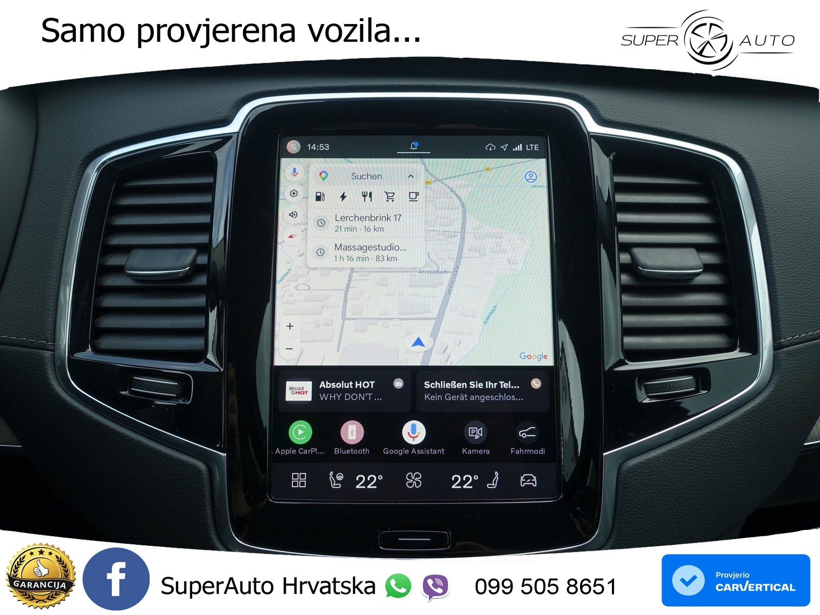 Volvo XC90 2.0 T8 AWD Automatic ZRAČNI+ACC+4xGR SJED+360
