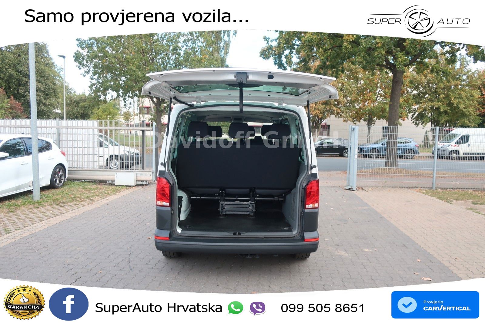 Volkswagen Nr.B40 T6.1 Transporter 1.Hand / 9 Sitzer /Klima 110 KS