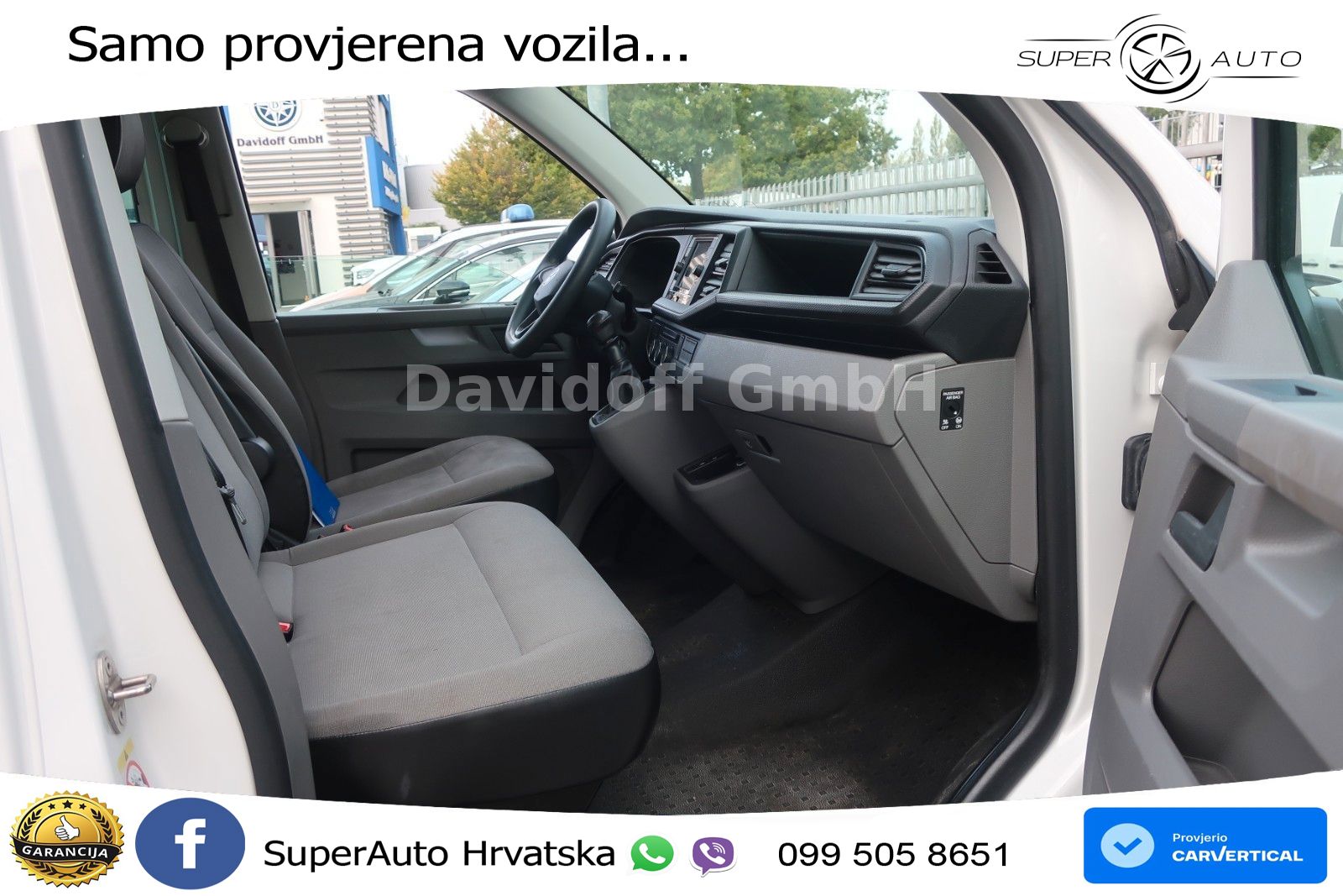 Volkswagen Nr.B40 T6.1 Transporter 1.Hand / 9 Sitzer /Klima 110 KS