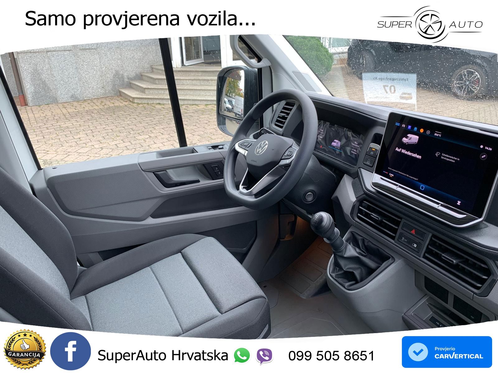 Volkswagen Crafter 35 Kasten MR Hoch Kamera APP Schwingsitz 140 KS