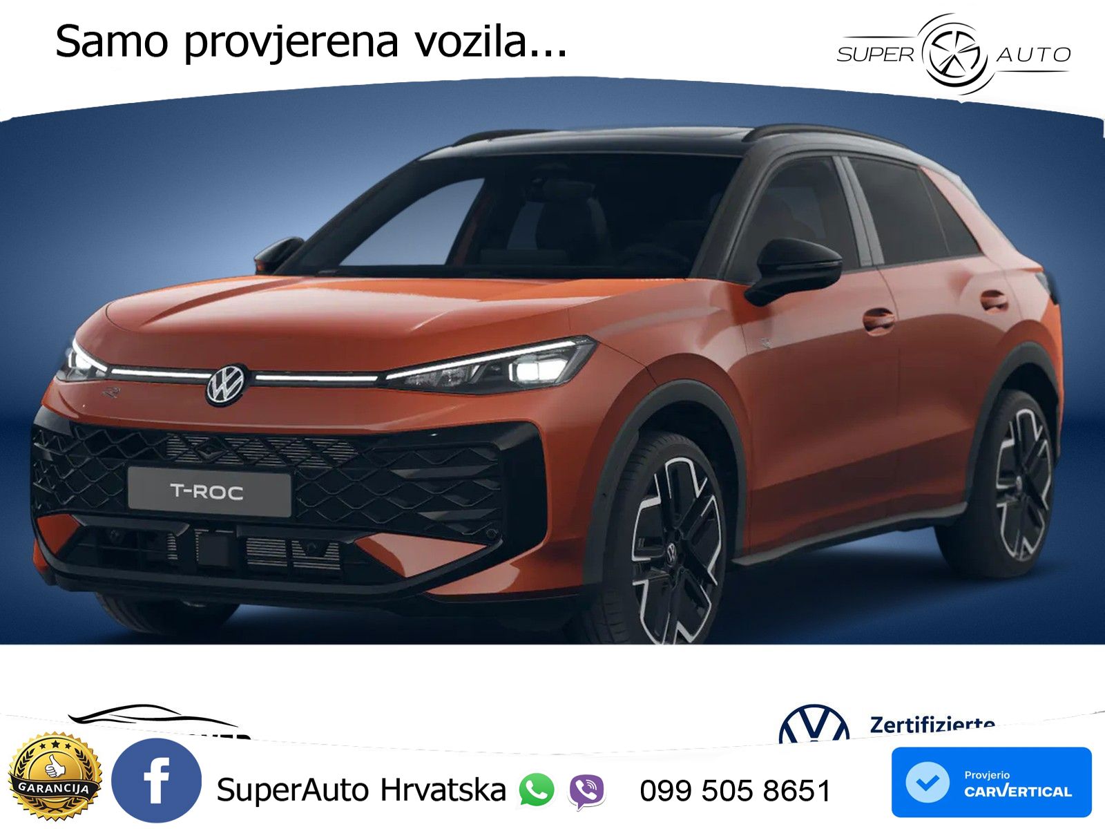 Volkswagen T-Roc 1.5 eTSI (150 KS)  DSG R-Line MATRIX+GR SJED+KAM
