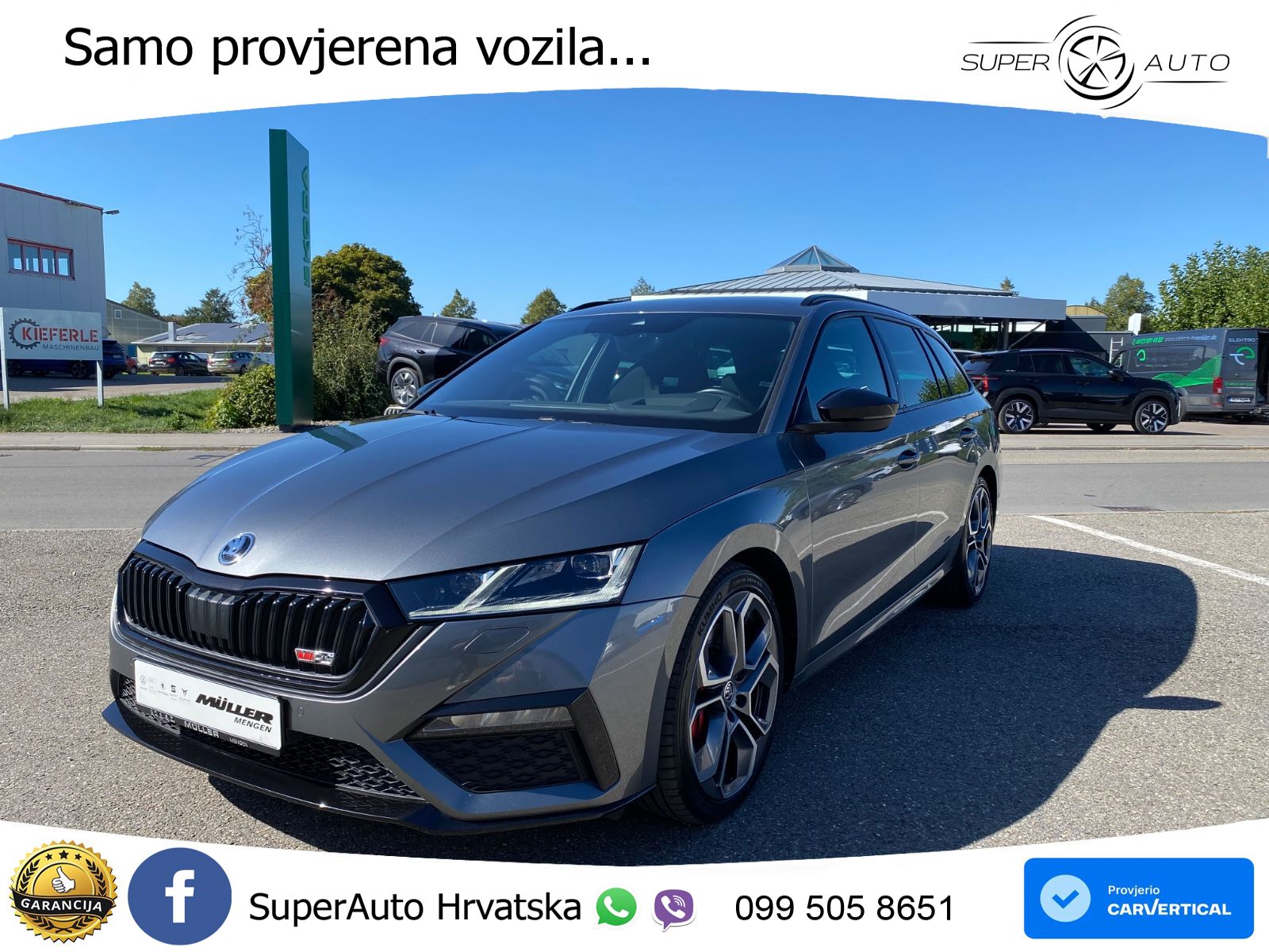 Škoda Octavia Combi RS 2.0 TSI (245 KS) DSG LED+GR SJED+ACC
