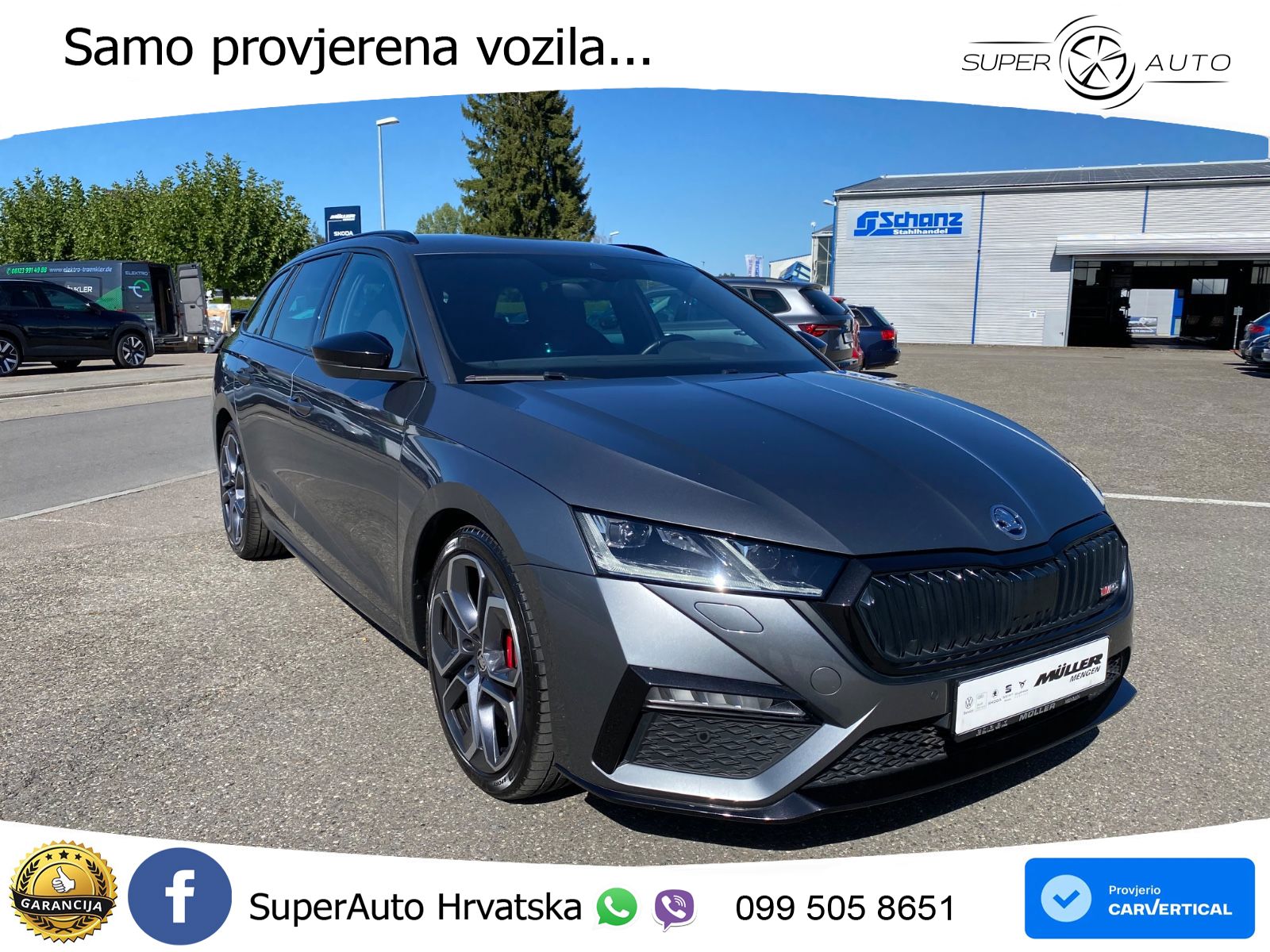 Škoda Octavia Combi RS 2.0 TSI (245 KS) DSG LED+GR SJED+ACC
