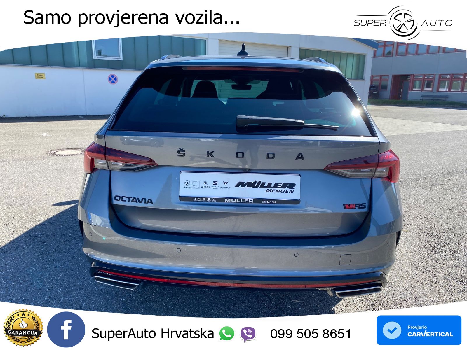 Škoda Octavia Combi RS 2.0 TSI (245 KS) DSG LED+GR SJED+ACC