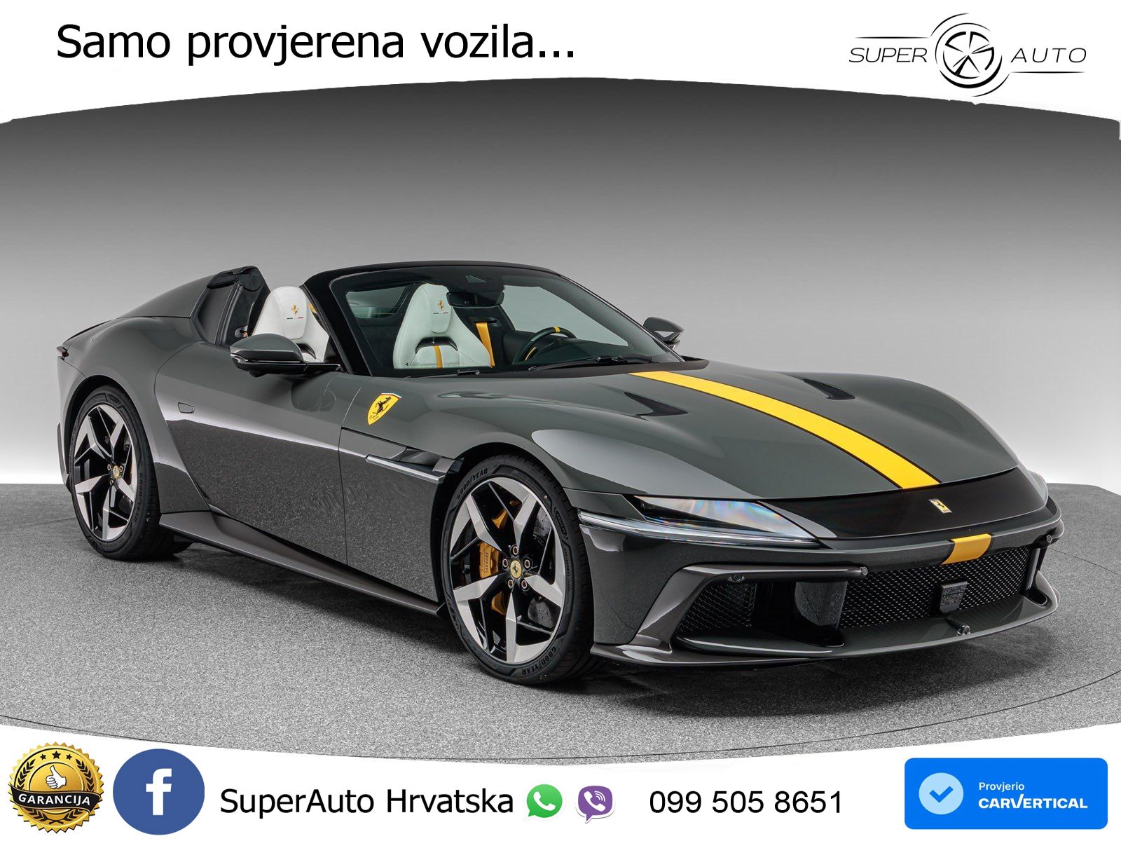 Ferrari 12Cilindri Spider 6.5 V12 (830 KS) F1 DCT LED+GR SJED+ACC