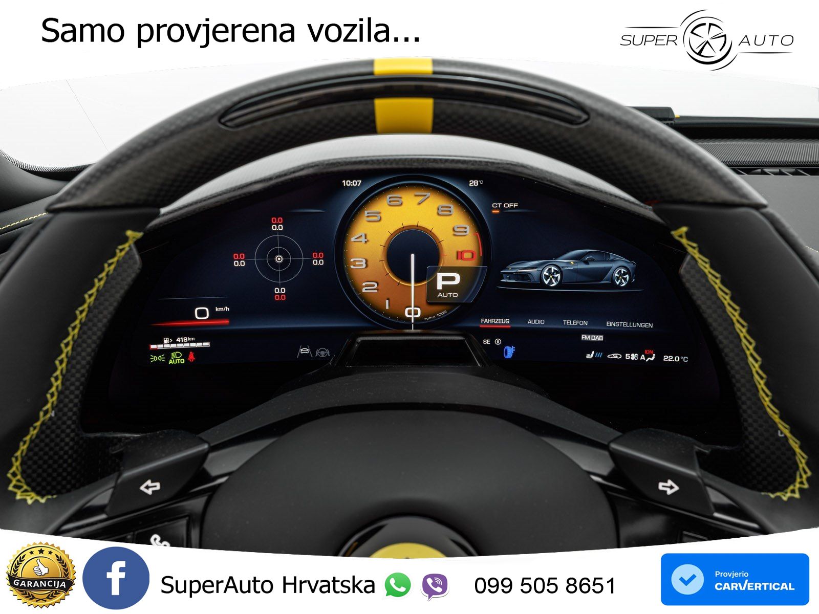 Ferrari 12Cilindri Spider 6.5 V12 (830 KS) F1 DCT LED+GR SJED+ACC
