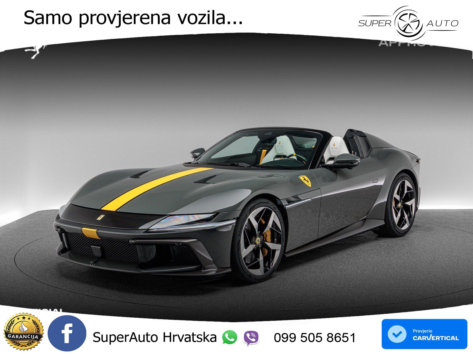 Ferrari 12Cilindri Spider 6.5 V12 (830 KS) F1 DCT LED+GR SJED+ACC