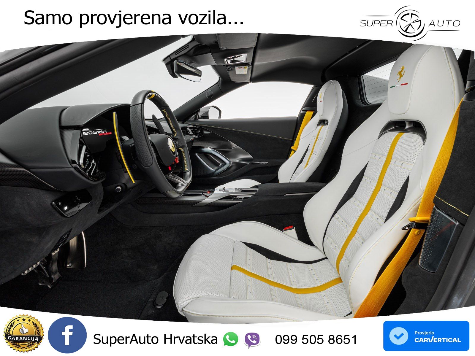 Ferrari 12Cilindri Spider 6.5 V12 (830 KS) F1 DCT LED+GR SJED+ACC
