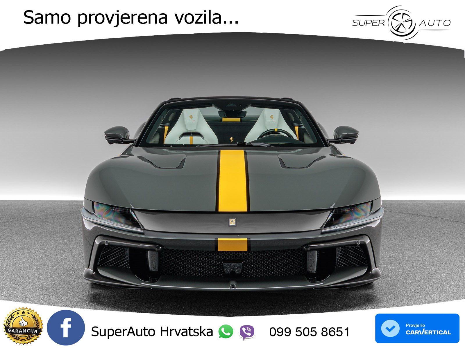 Ferrari 12Cilindri Spider 6.5 V12 (830 KS) F1 DCT LED+GR SJED+ACC