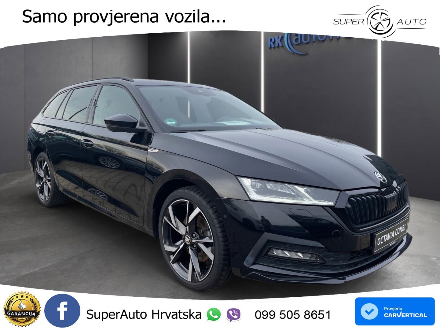 Škoda Octavia Combi iV 1.4 TSI (204 KS) DSG SportLine LED+GR SJED+ACC