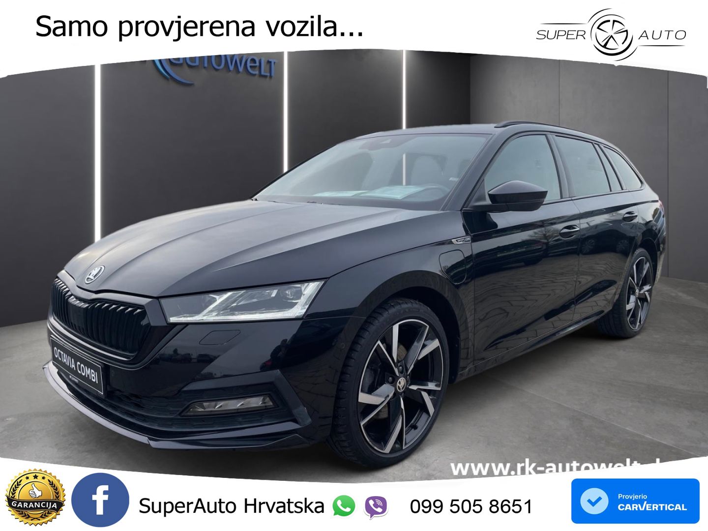 Škoda Octavia Combi iV 1.4 TSI (204 KS) DSG SportLine LED+GR SJED+ACC