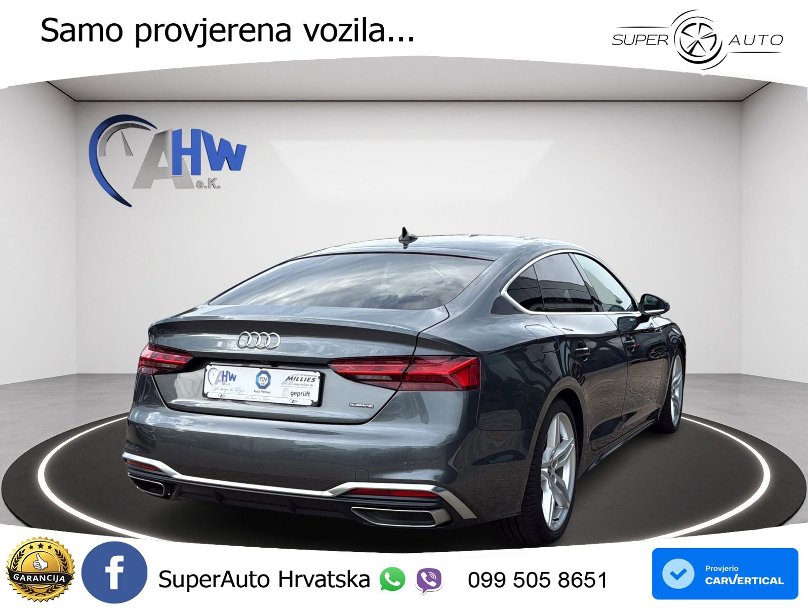 Audi A5 Sportback 40 TDI (204 KS) quattro S tronic S line MATRIX+GR SJED+KAM