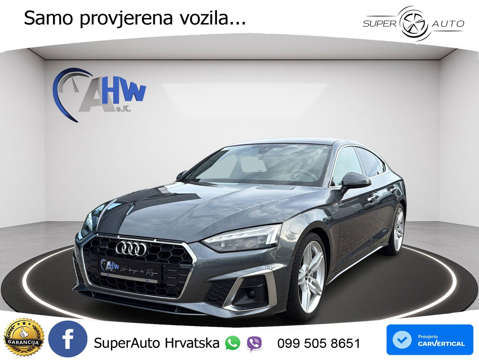 Audi A5 Sportback 40 TDI (204 KS) quattro S tronic S line MATRIX+GR SJED+KAM