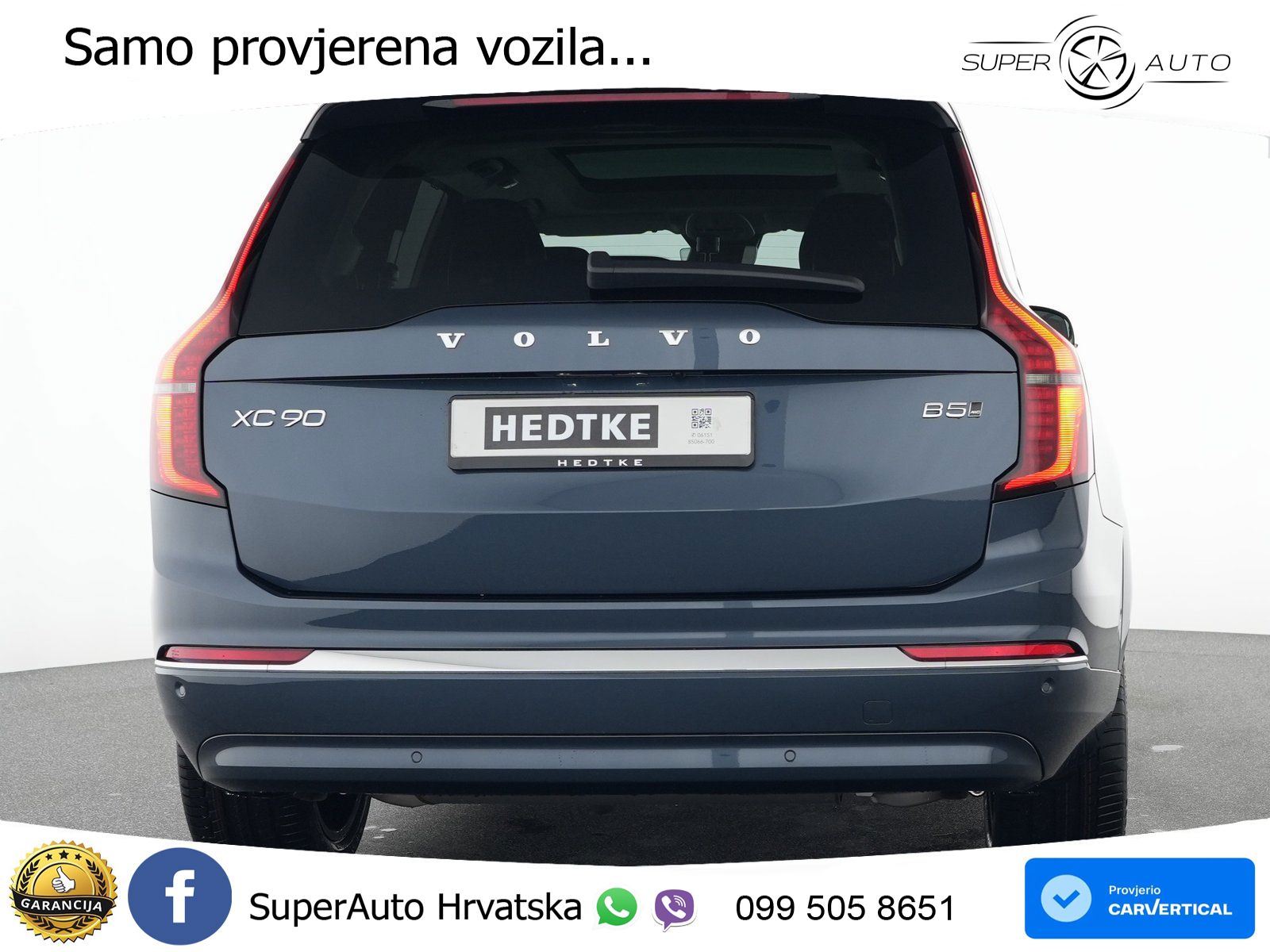 Volvo XC90 2.0 B5 AWD Automatic ACC+HEAD+4xGR SJED+360+PANO