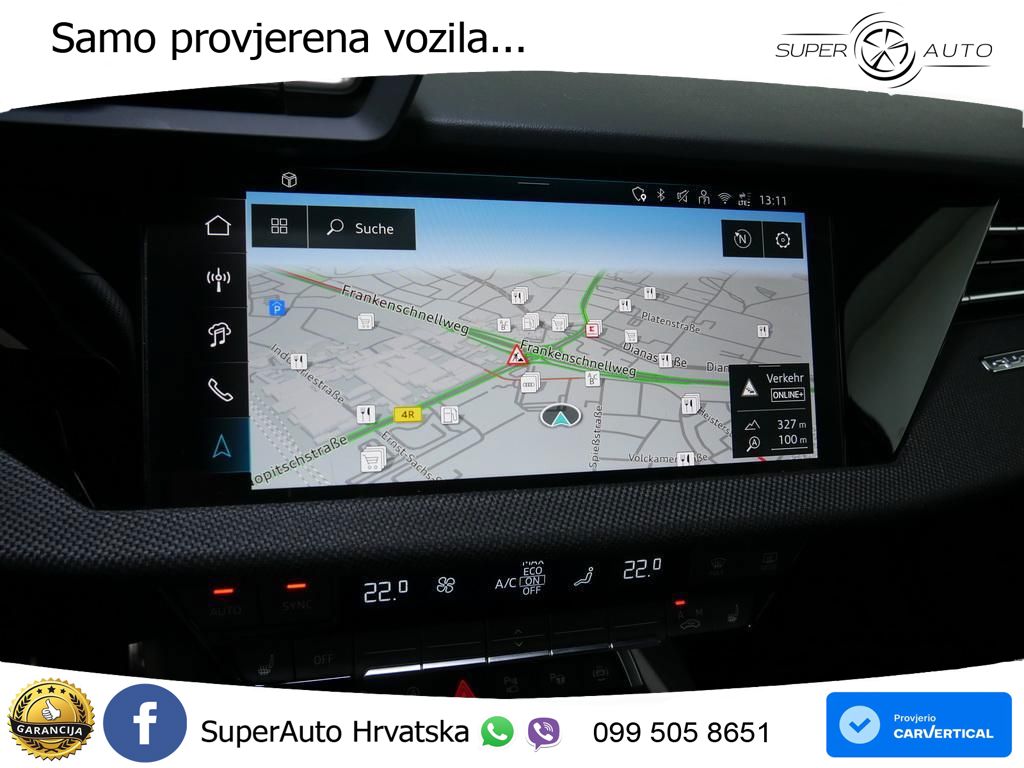 Audi S3 Limuzina 2.0 TFSI (333 KS) quattro S tronic LED+GR SJED+ACC