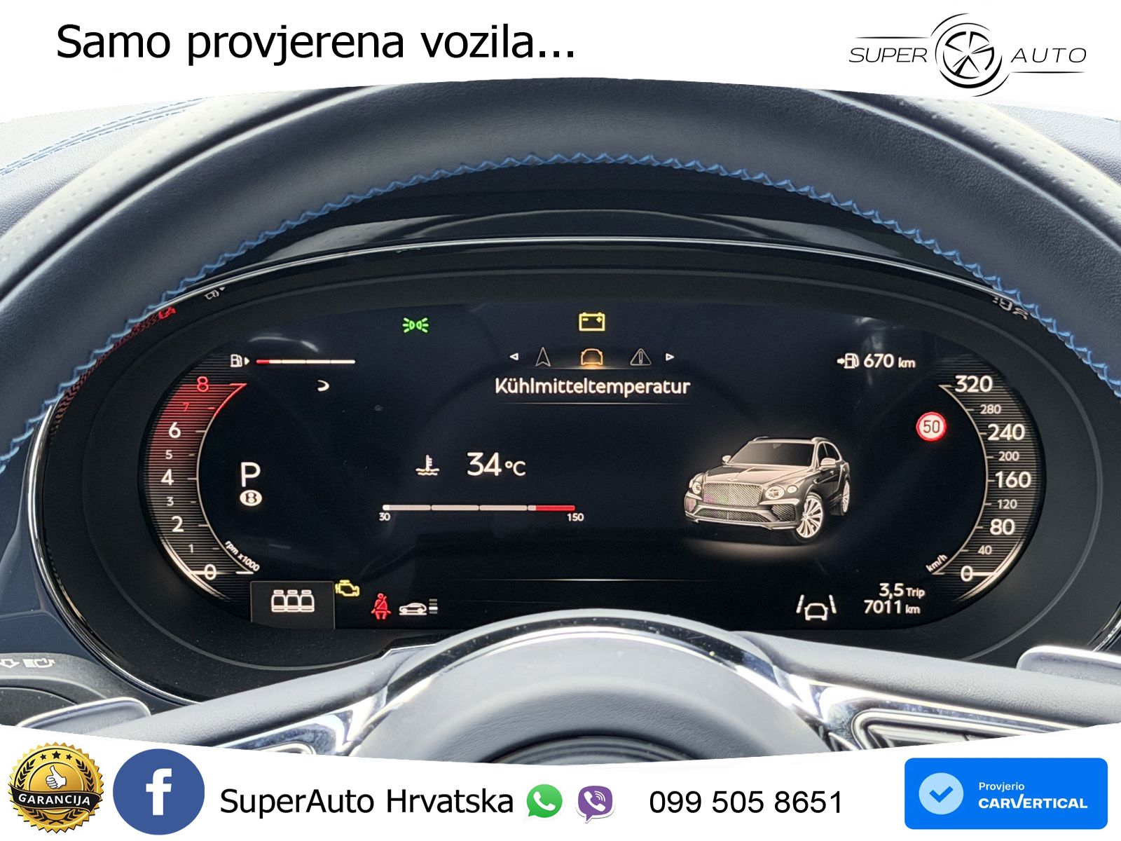 Bentley Bentayga Speed 4.0 V8 (650 KS) AWD Automatic ZRAČNI+ACC+GR SJED+KAM+PANO