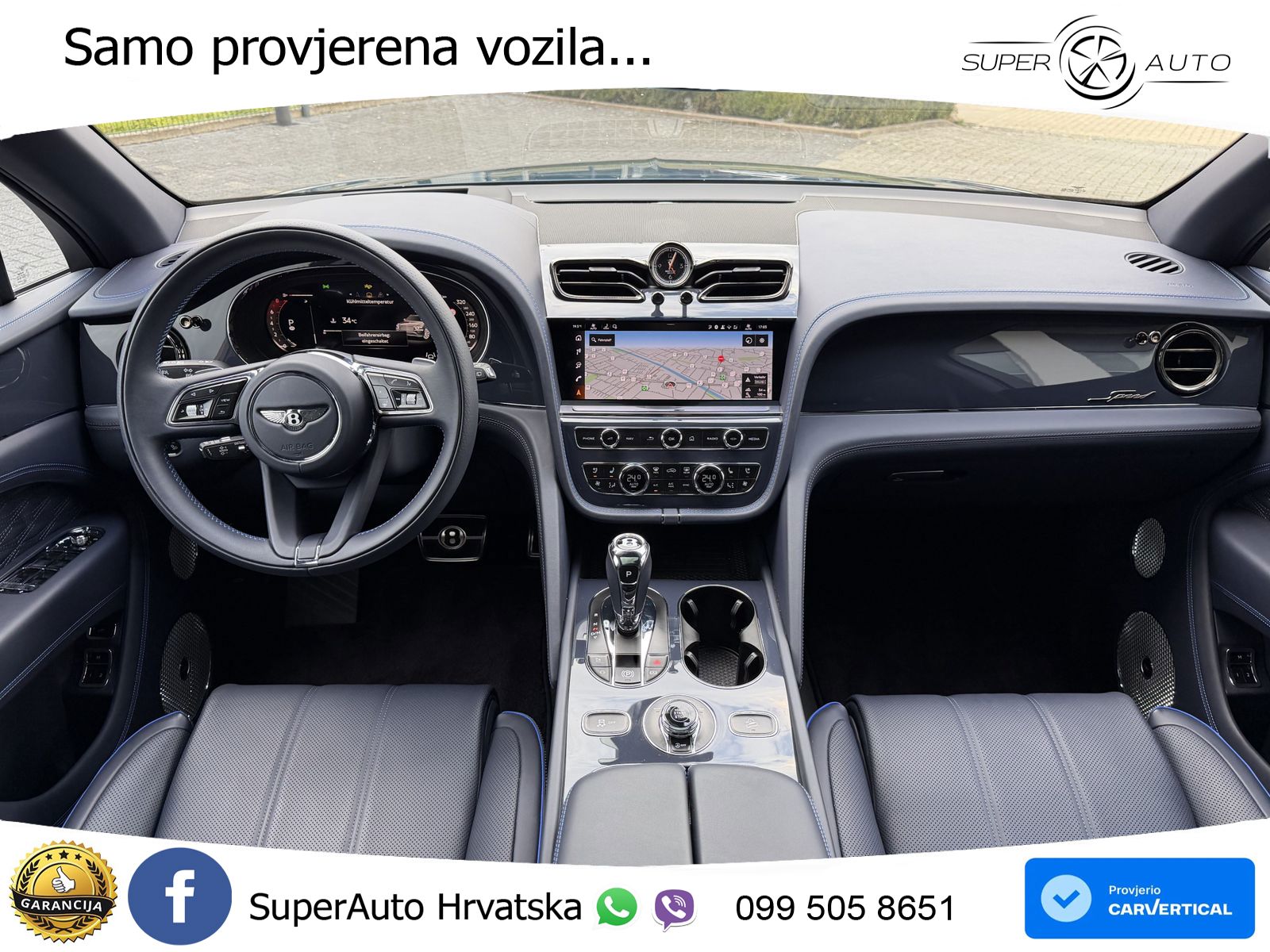 Bentley Bentayga Speed 4.0 V8 (650 KS) AWD Automatic ZRAČNI+ACC+GR SJED+KAM+PANO