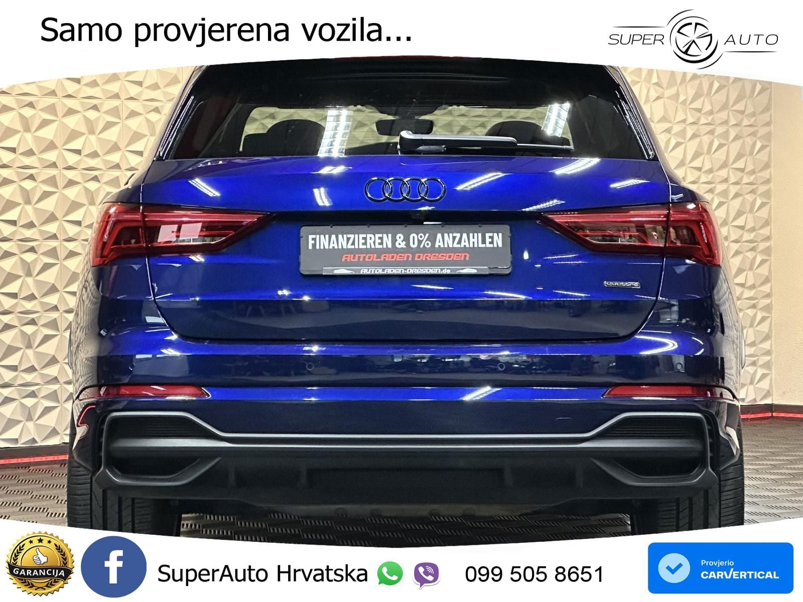 Audi Q3 40 TFSI (190 KS) quattro S tronic S line LED+GR SJED+ACC